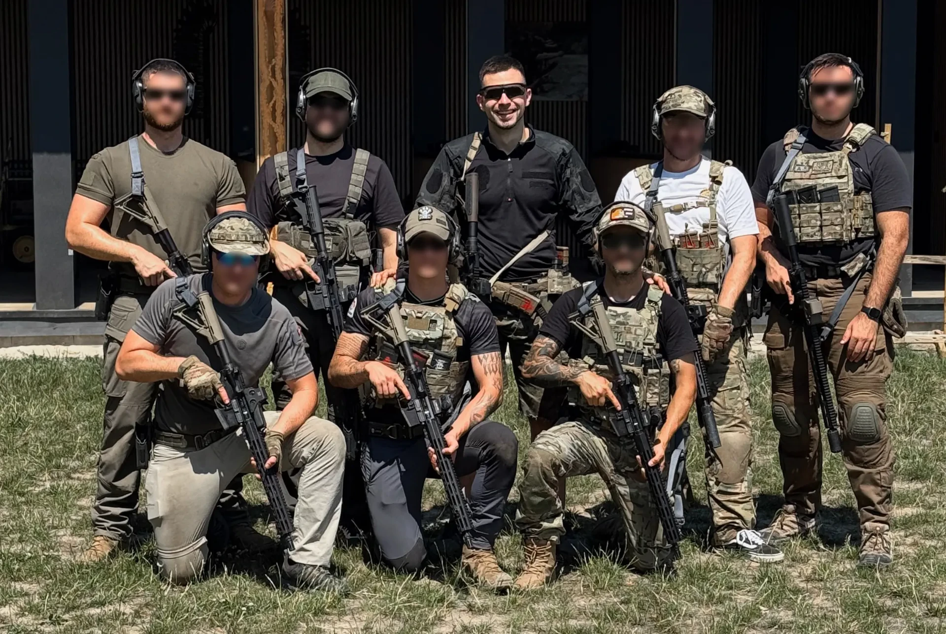 Group photo with Simplemente Aritz at Poland Shooting Center