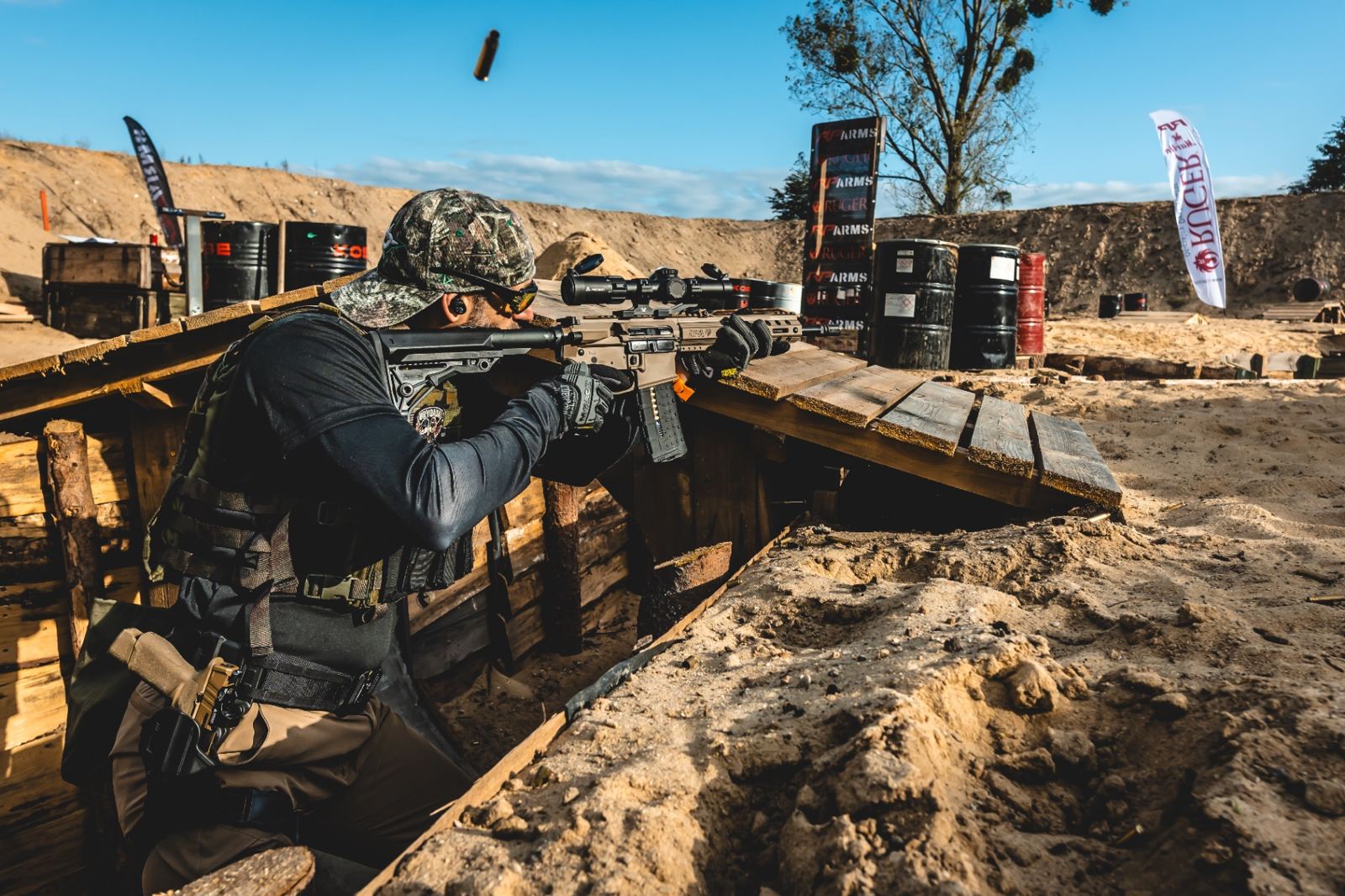 Shooters at Poland Shooting Center near Wrocław